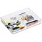 Durable Acrylic Food-Safe Plastic Draw Organiser Storage Divider, Crystal Clear