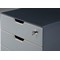 Durable Coffee Point Modular Lockable Storage Box 4 Drawer Organiser, Grey