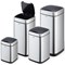 Durable Sensor No Touch Square Waste Bin, 6 Litre, Stainless Steel