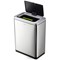 Durable Sensor Duo No Touch Waste Bin, 2 x 20 Litre, Stainless Steel