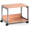 Durable Multi Function Office Trolley 48, Includes 2 Strong Shelves, Beech