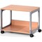 Durable Multi Function Office Trolley 48, Includes 2 Strong Shelves, Beech