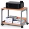 Durable Multi Function Office Trolley 48, Includes 2 Strong Shelves, Beech