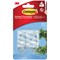 Command Medium Oval Hooks With Command Adhesive Strips, Clear, Pack of 2