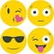 Post-it Emoji Shaped Notes, 70 x 70mm, Yellow, Pack of 2 x 30 Notes