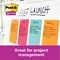 Post-it Notes Super Sticky Ruled Notes, 127 x 203mm, Ultra, Pack of 2 x 45 Notes