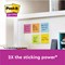 Post-it Super Sticky Z-Notes, 76 x 76mm, Playful, Pack of 6 x 90 Z-Notes