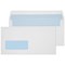 ValueX DL Wallet Envelopes, Window, Self Seal, 90gsm, White, Pack of 1000