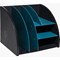 Exacompta Neo Deco Desktop Organiser 282 x 356 x 282mm Black/Duck Blue (Each) -