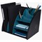 Exacompta Neo Deco Desktop Organiser 282 x 356 x 282mm Black/Duck Blue (Each) -