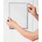 Durable Duraframe Static Cling Magnetic UV Signage Frames, A4, Silver, Pack of 2