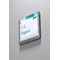 Durable Adhesive Click Sign Wall Mounted Door Sign Holder, 149x149mm, Grey