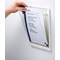 Durable Adhesive Click Sign Wall Mounted Door Sign Holder, A4, White