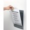 Durable Adhesive Click Sign Wall Mounted Door Sign Holder, A4, Graphite Grey