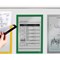 Durable Duraframe Magnetic Document Signage Frame for Metal, A4, Green, Pack of 5