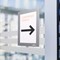 Durable Duraframe Self Adhesive Magnetic Signage Frame, A6, Silver, Pack of 2