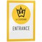 Durable Duraframe Self Adhesive Magnetic Signage Frame, A4, Yellow, Pack of 2