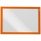 Durable Duraframe Self Adhesive Magnetic Signage Frame, A4, Orange, Pack of 2