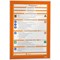 Durable Duraframe Self Adhesive Magnetic Signage Frame, A4, Orange, Pack of 2