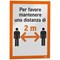 Durable Duraframe Self Adhesive Magnetic Signage Frame, A4, Orange, Pack of 2