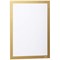 Durable Duraframe Self Adhesive Magnetic Signage Frame, A4, Gold, Pack of 2