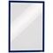 Durable Duraframe Self Adhesive Magnetic Signage Frame, A3, Blue, Pack of 2