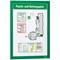 Durable Duraframe Self Adhesive Magnetic Signage Frame, A4, Green, Pack of 10