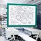 Durable Duraframe Self Adhesive Magnetic Signage Frame, A4, Green, Pack of 10