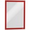 Durable Duraframe Self Adhesive Magnetic Signage Frame, A4, Red