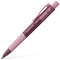 Faber-Castell Poly Ball View Ballpoint Pen, Pink Barrel, Blue Ink, Pack of 5