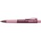 Faber-Castell Poly Ball View Ballpoint Pen, Pink Barrel, Blue Ink, Pack of 5