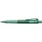 Faber-Castell Poly Ball View Ballpoint Pen, Green Barrel, Blue Ink, Pack of 5