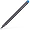 Faber-Castell Fibre-Tip Grip Fineliner Pen, 56% Recycled Plastic, 0.4mm Tip, Blue, Pack of 10