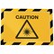 Durable Duraframe Magnetic Signage Hazard Frame, A4, Yellow & Black, Pack of 5