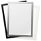 Durable Magnetic Duraframe Grip Fabric Adhesive Signage Frame, A4, Silver