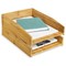 CEP Silva by Cep Bamboo Letter Trays A4 Stackable (Pack 2) -