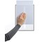 Durable Static Cling UV Info Pocket Signage for Glass, A4, Grey, Pack of 5