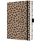 Sigel Jolie Pure Cheetah Notebook, A5, Ruled, 192 Pages, Kraft