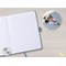 Sigel Jolie Notebook, A5, Ruled, 192 Pages, Pearl Grey