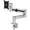 Durable Monitor Mount Deskclamped Single Monitor Arm, Adjustable Height and Tilt, Silver