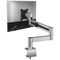 Durable Monitor Mount Deskclamped Single Monitor Arm, Adjustable Height and Tilt, Silver