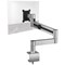 Durable Monitor Mount Deskclamped Single Monitor Arm, Adjustable Height and Tilt, Silver