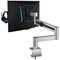 Durable Monitor Mount Deskclamped Single Monitor Arm, Adjustable Height and Tilt, Silver