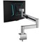 Durable Monitor Mount Deskclamped Single Monitor Arm, Adjustable Height and Tilt, Silver