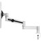 Durable Monitor Mount Deskclamped Single Monitor Arm, Adjustable Height and Tilt, Silver