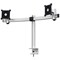 Durable Monitor Mount Pro Deskclamped Dual Monitor Arm, Adjustable Height and Tilt, Silver