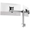 Durable Monitor Mount Pro Deskclamped Dual Monitor Arm, Adjustable Height and Tilt, Silver