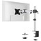 Durable Select Monitor Mount Deskclamped Single Monitor Arms, Adjustable Height and Tilt, Silver