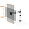 Durable Select Monitor Mount Deskclamped Single Monitor Arms, Adjustable Height and Tilt, Silver