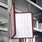 Durable Vario Magnet Wall Display Panel System, 5 Red Panels Included